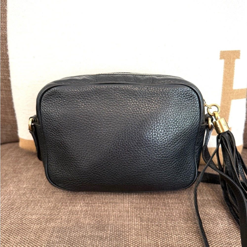 Gucci authentic disco soho crossbody bag black leather small size tassels - Picture 10 of 16
